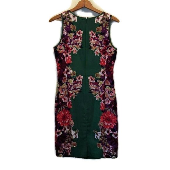 Ann Taylor Petite Women's Size 8P Sleeveless Floral Print Lined Dress - Picture 6 of 14